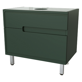 Тумба под раковину Taliente Cevia TA-MBC-80PS-grigio verde 80х50 подвесная цвет зеленый
